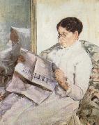 Mary Cassatt Reading oil on canvas